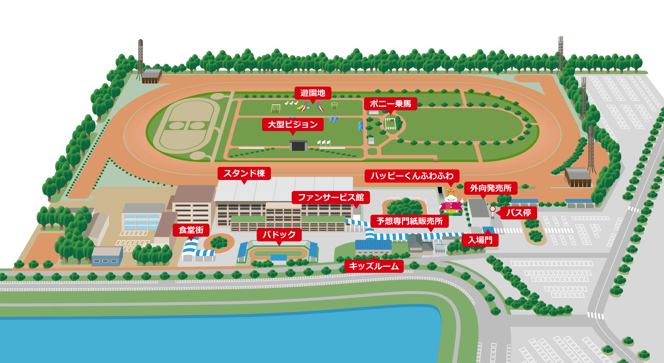 金沢競馬場ご案内MAP